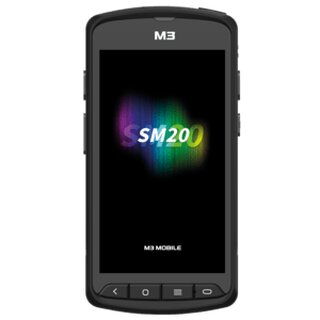 M3 Mobile SM20, 2D, SF, 12,7cm (5), GPS, Disp., USB, BT (5.1), WLAN, 4G, NFC, Android, GMS, RB, schwarz